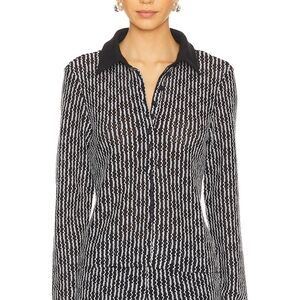 rag & bone Black and White Patterned Top